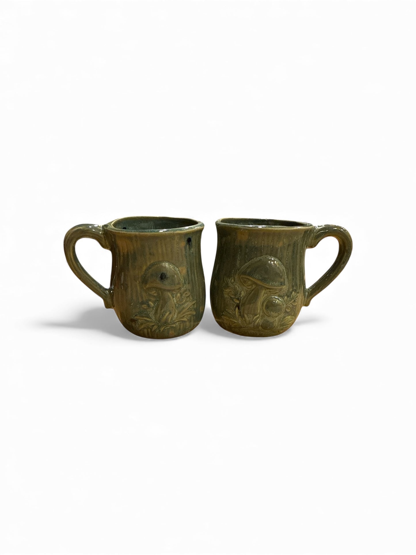 Vintage inspired mushroom mugs