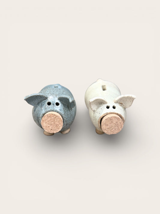 Wheel thrown piggy banks