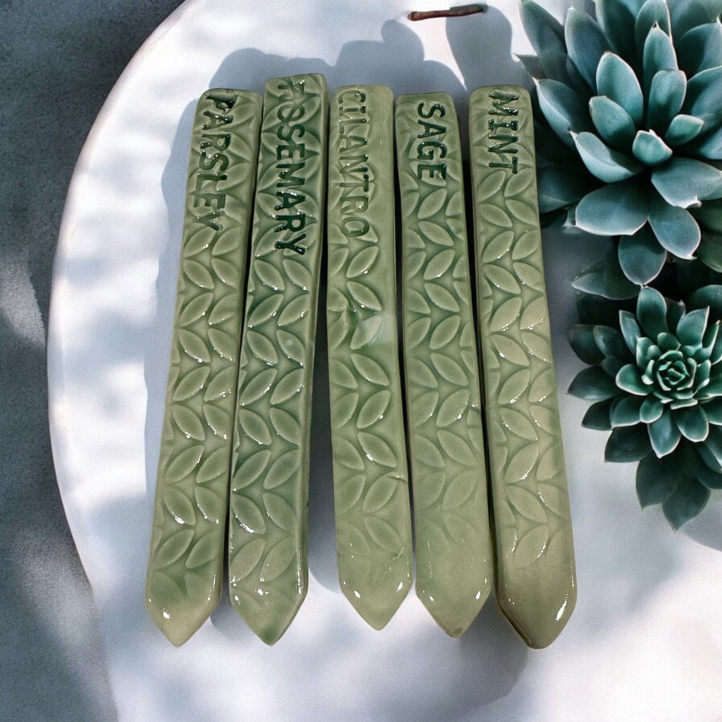 Herb garden stakes